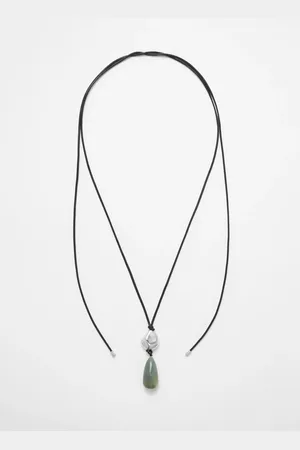 & OTHER STORIES Cord Stone-Pendant Necklace
