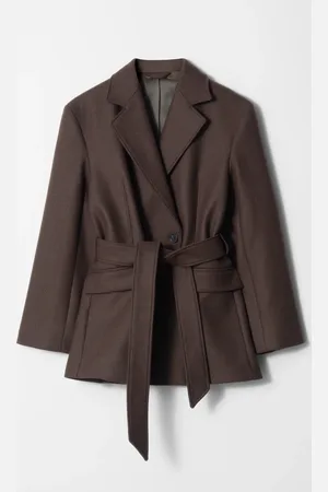 & OTHER STORIES Tie-Belt Wool Blazer