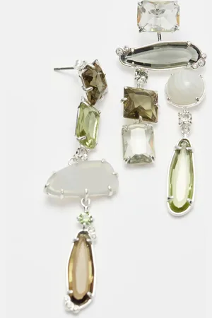 & OTHER STORIES Rainbow Rhinestone Hanging Earrings
