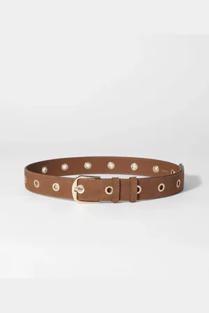 & OTHER STORIES Eyelet-Embellished Suede Belt