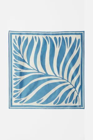 & OTHER STORIES Leaf-Print Square Scarf