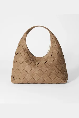 & OTHER STORIES Braided Denim Tote Bag