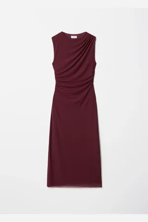& OTHER STORIES Draped Sleeveless Midi Dress