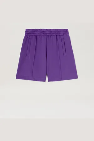 Palm Angels Curved Logo Track Shorts Man