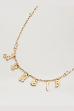 Palm Angels Rhinestone Angels Necklace Woman