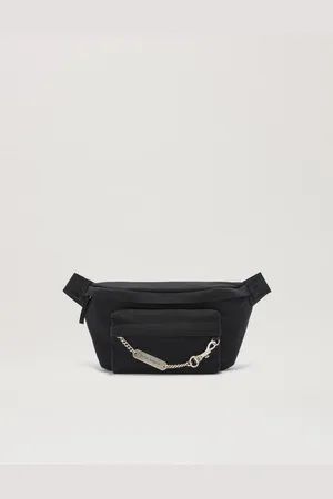 Palm Angels Metallic Logo Plate Fanny Pack Man