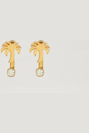 Palm Angels Strass Palm Earrings Woman