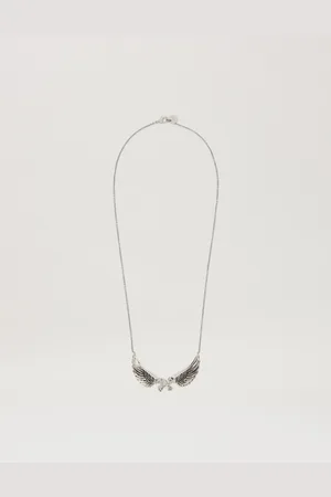 Palm Angels Monogram With Wings Necklace Man