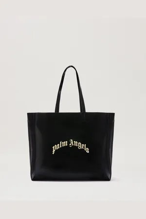 Palm Angels Curved Logo Shopping Bag Man