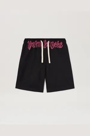 Palm Angels Flame Logo Sweat Shorts Man