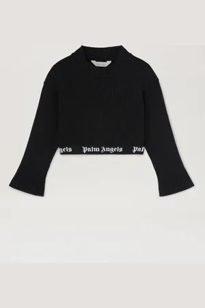 Palm Angels Logo Band Lurex Top Kids
