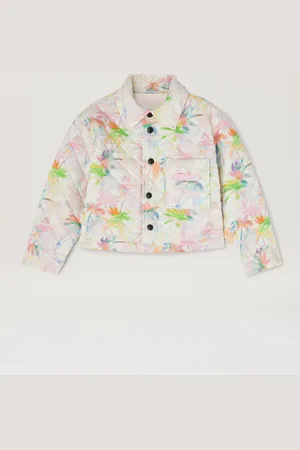 Palm Angels Padded Palm Print Jacket Kids