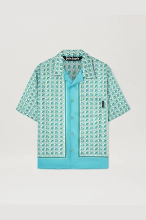 Palm Angels Pa Diamond Short Sleeves Shirt Man
