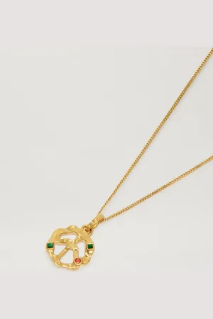 Palm Angels Melted Peace Charm Necklance Woman