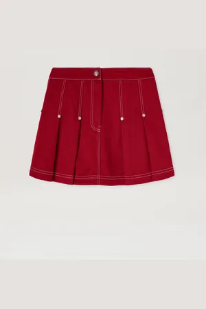 Palm Angels Pleated Mini Skirt Woman