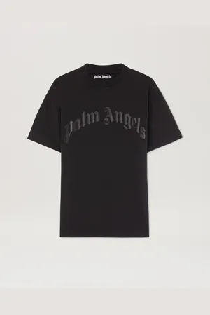 Palm Angels Curved Logo T-shirt Man