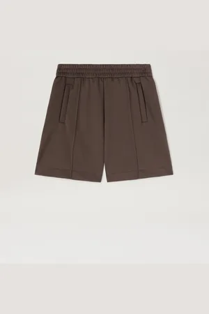 Palm Angels Curved Logo Track Shorts Man