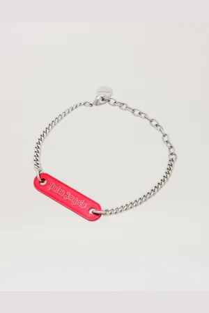 Palm Angels Metallic Logo Plate Bracelet Man