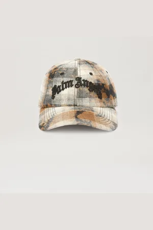 Palm Angels Curved Lofo Check Baseball Cap Man