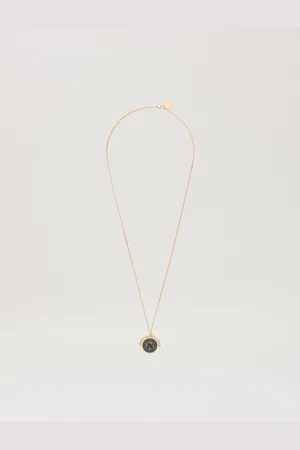 Palm Angels Stone Emblem Necklace Man