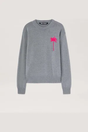 Palm Angels Palm Inlay Knit Sweater Man