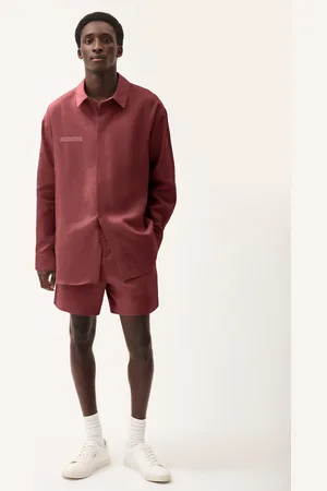 The Pangaia Mens DNA Linen Mid Length Shorts— - S