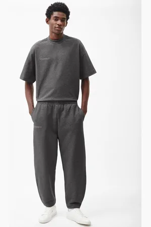 The Pangaia Mens Reclaimed Cotton Barrel-Leg Track Pants— - XXS