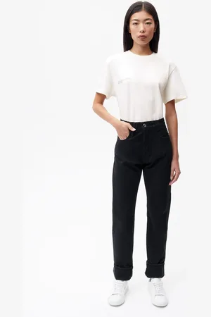 The Pangaia Womens Nettle Denim Straight Leg Jeans— - W25