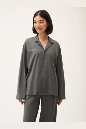 The Pangaia Womens 365 Lightweight Long Pyjama Set—atmosphere - XXS