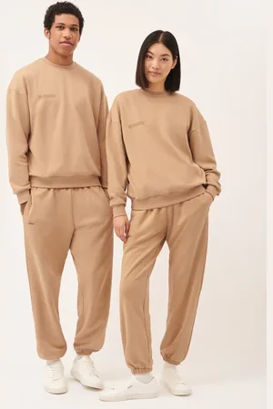 The Pangaia Womens 365 Midweight Sweatshirt—desert camel - L
