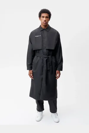 The Pangaia Mens Recycled Nylon Trench Coat— - XXS