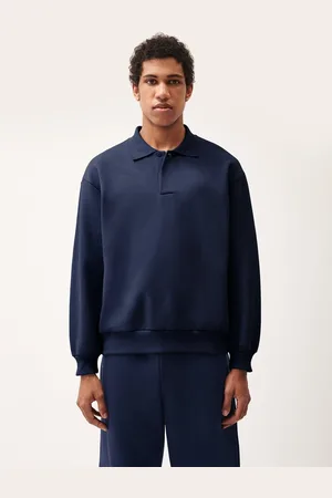 The Pangaia Mens DNA Heavyweight Polo Sweatshirt— - XS