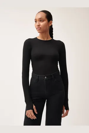 The Pangaia Womens 365 Cotton-Stretch Long-Sleeved Top— - M