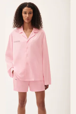 The Pangaia Womens 365 Lightweight Short Pyjama Shorts Set —magnolia - M