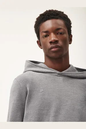 The Pangaia Mens DNA Regenerative Merino Wool Hoodie— marl - L