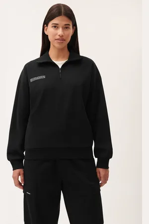 The Pangaia Womens DNA Double Jersey Half Zip Sweatshirt— - XXS