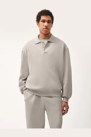 The Pangaia Mens DNA Heavyweight Polo Sweatshirt— - XS