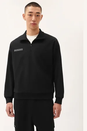 The Pangaia Mens DNA Double Jersey Half Zip Sweatshirt— - L