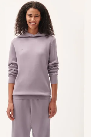 The Pangaia Womens DNA Regenerative Merino Wool Hoodie—raisin - L