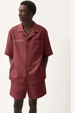 The Pangaia Mens DNA Linen Camp Collar Shirt— - S