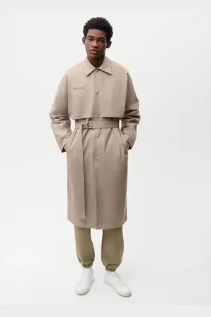 The Pangaia Mens Organic Cotton Trench Coat— - XS