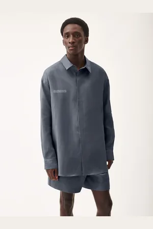 The Pangaia Mens DNA Linen Collared Long Sleeve Shirt— - S