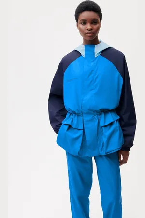 The Pangaia Womens Recycled Nylon Color Block Jacket— - XS