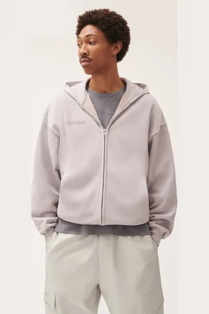 The Pangaia Mens Natural Dye Zipped Hoodie— - L