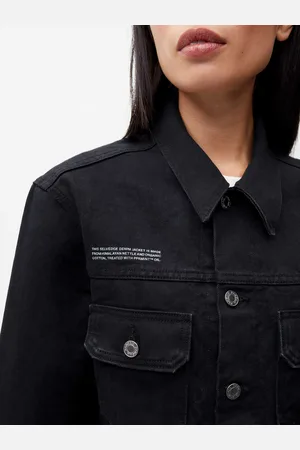 The Pangaia Womens Nettle Denim Jacket— - S