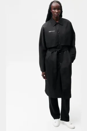 The Pangaia Womens Organic Cotton Trench Coat— - S