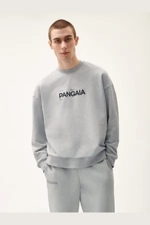 The Pangaia Mens 365 Midweight Definition Sweatshirt—grey-marl - XS