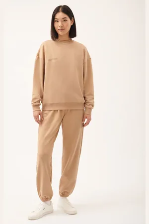 The Pangaia Womens 365 Midweight Track Pants—desert camel - L