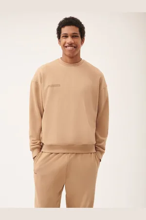 The Pangaia Mens 365 Midweight Sweatshirt—desert camel - XXS