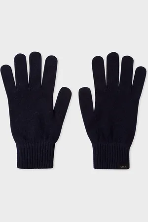 Paul Smith Dark Navy Cashmere-Blend Gloves